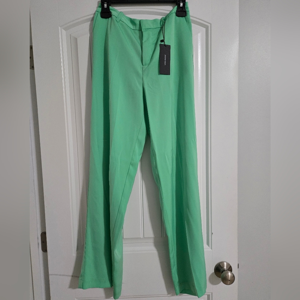 Vero Moda Pants In Jade Green Size 6 NWT - Picture 2 of 10